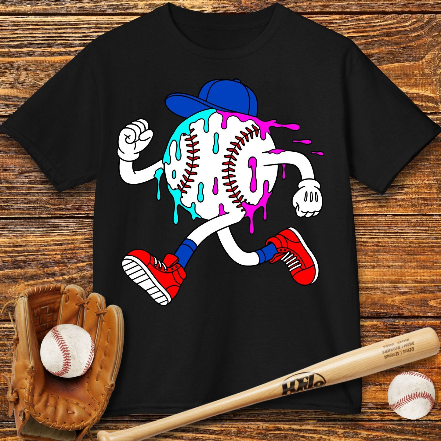 Baseball Drip Kids T-Shirt - HomeRun PrintsKids clothes