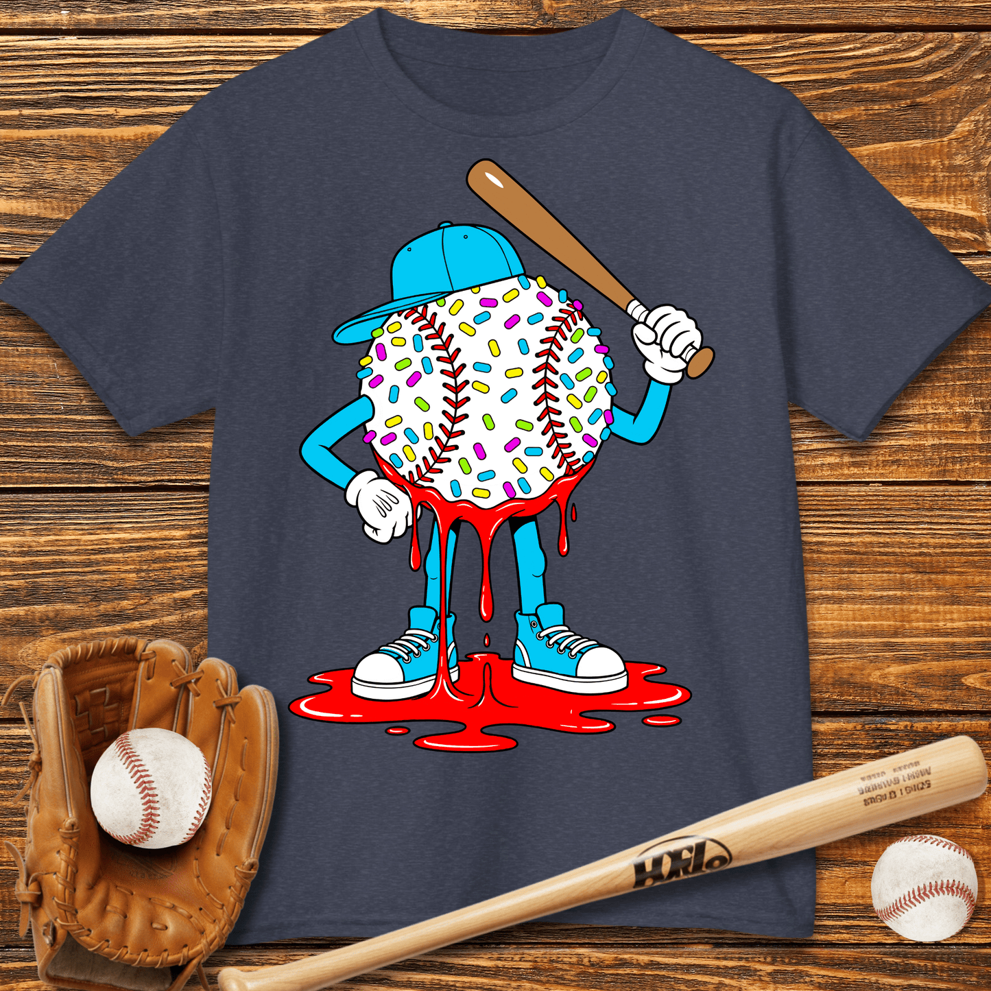 Baseball Drip Kids T-Shirt - HomeRun PrintsKids clothes