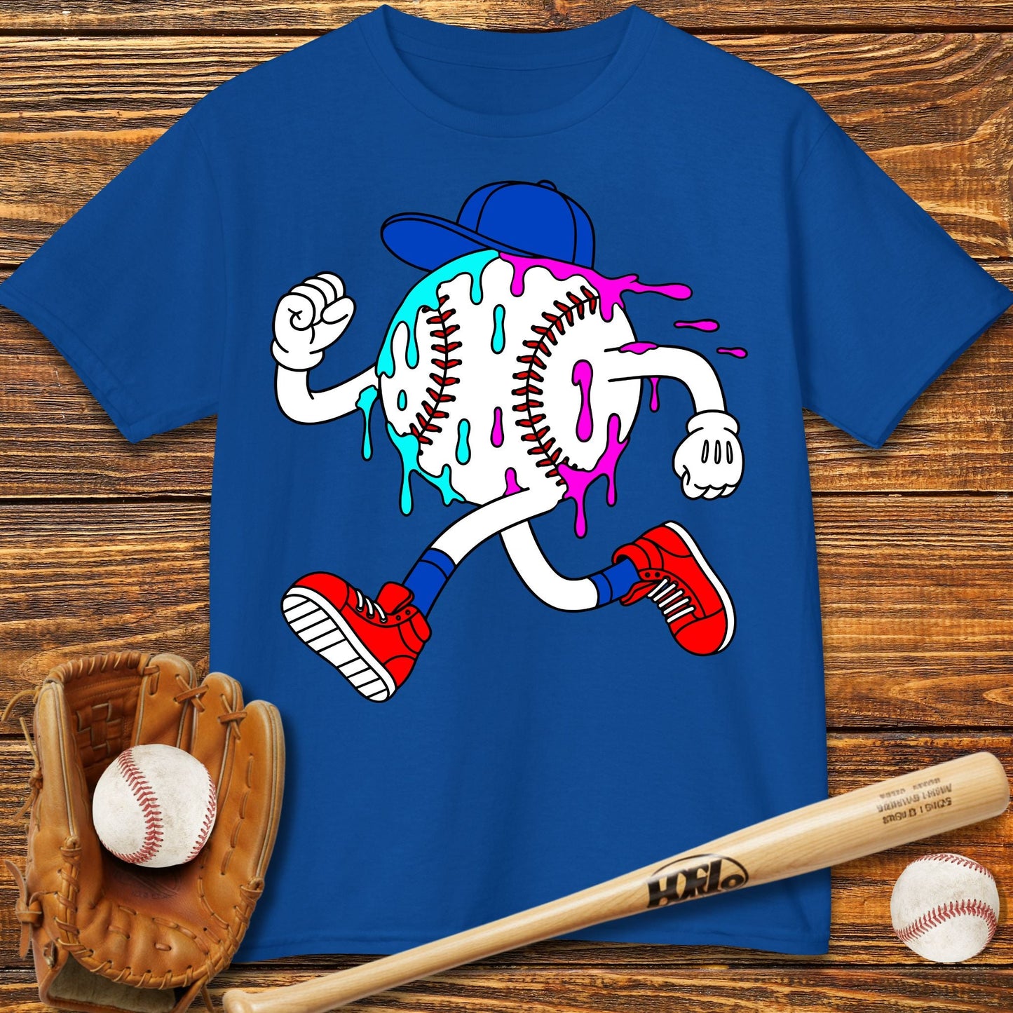 Baseball Drip Kids T-Shirt - HomeRun PrintsKids clothes
