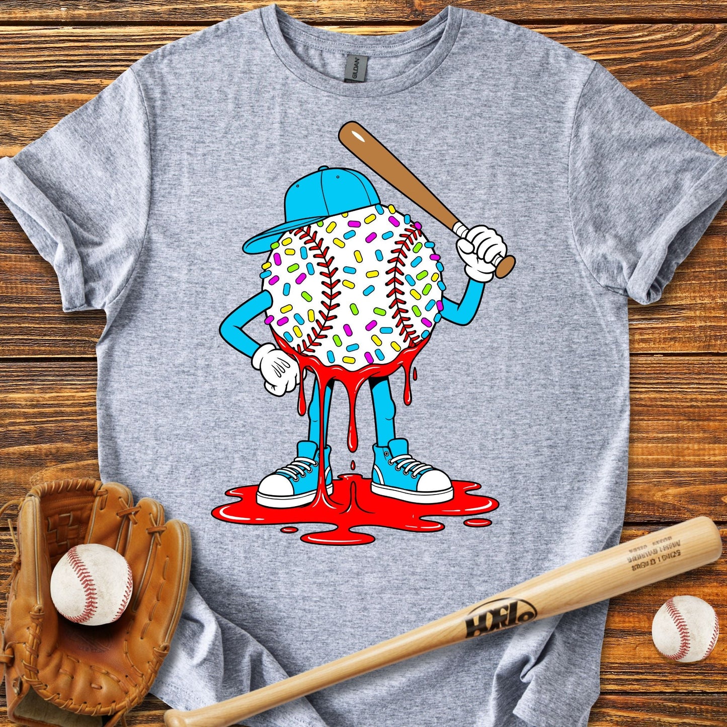 Baseball Drip T-Shirt - HomeRun PrintsT-Shirt