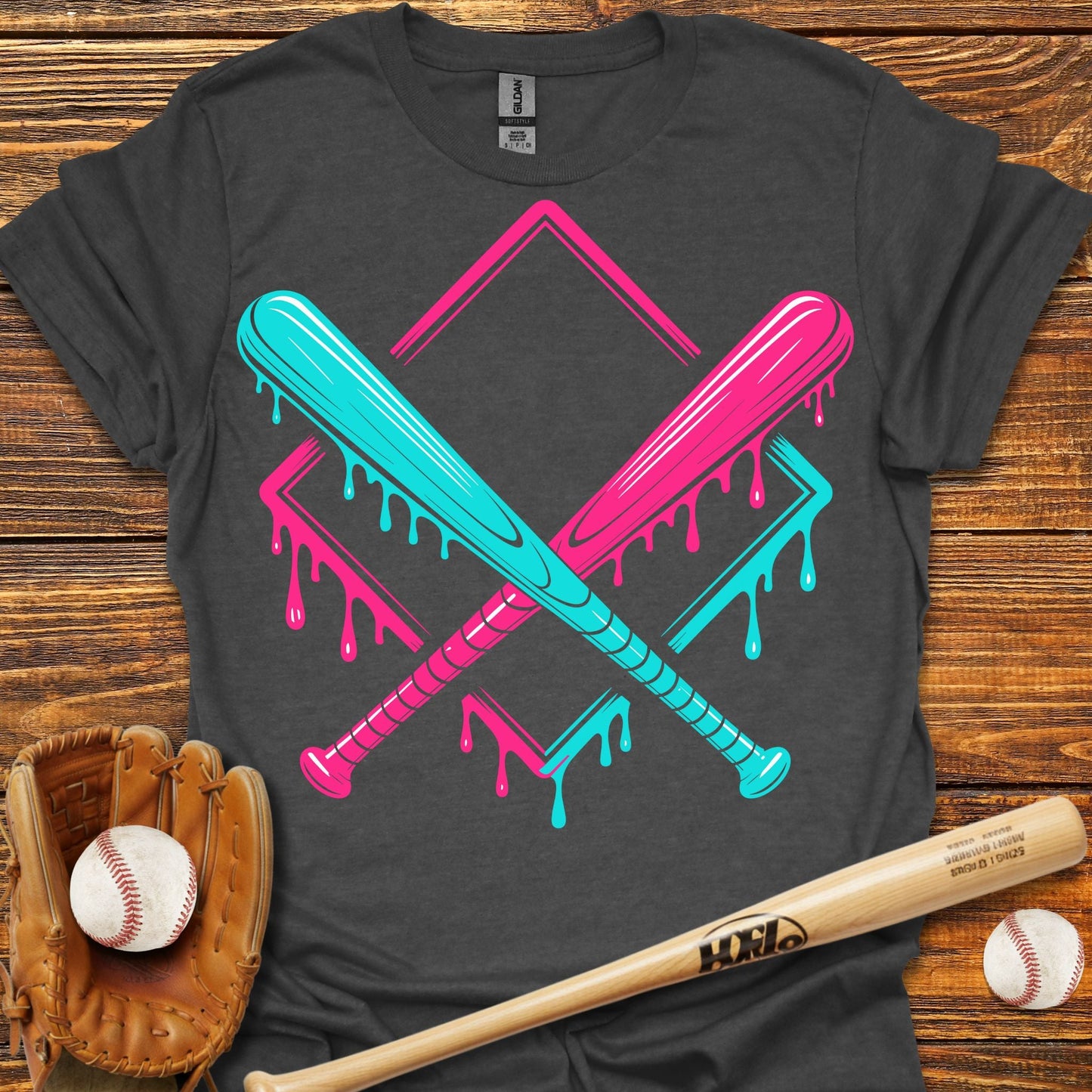 Baseball Drip T-Shirt - HomeRun PrintsT-Shirt
