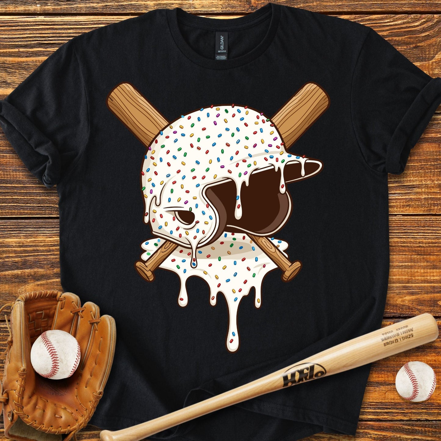 Baseball Drip T-shirt - HomeRun PrintsT-Shirt