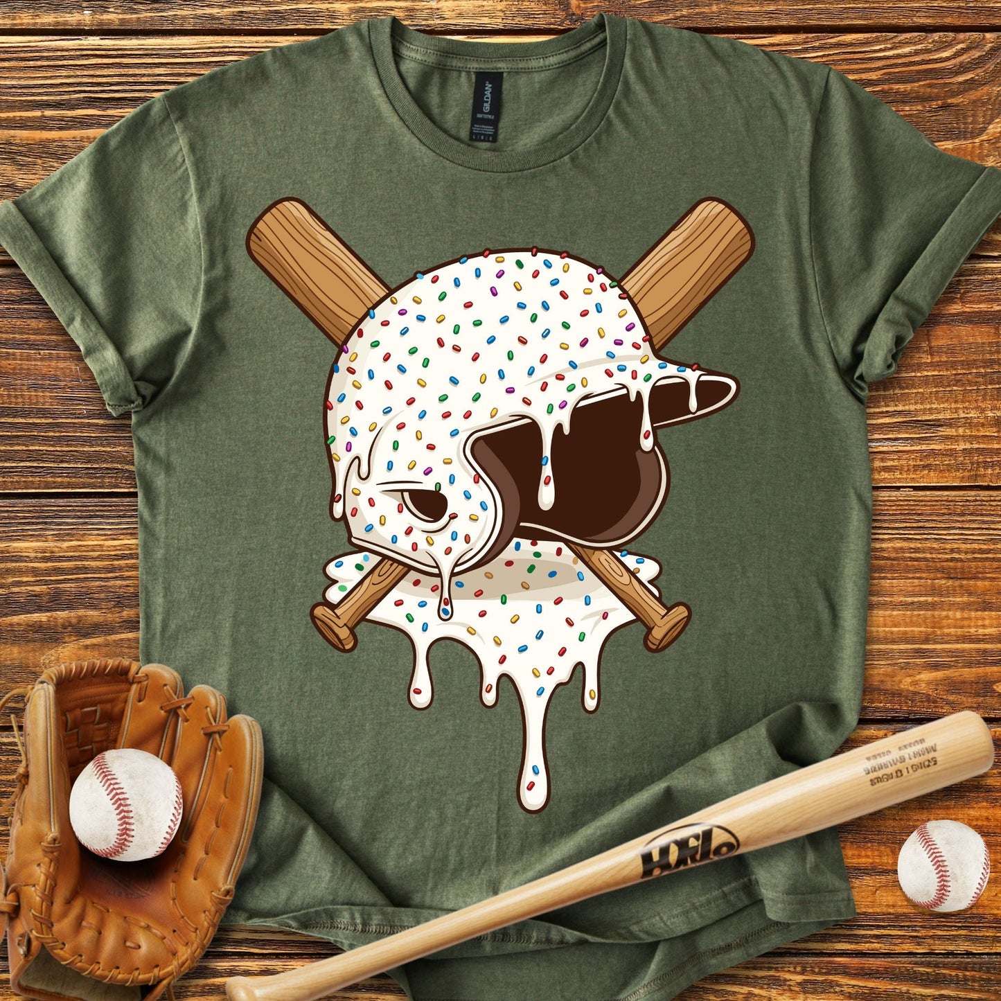 Baseball Drip T-shirt - HomeRun PrintsT-Shirt