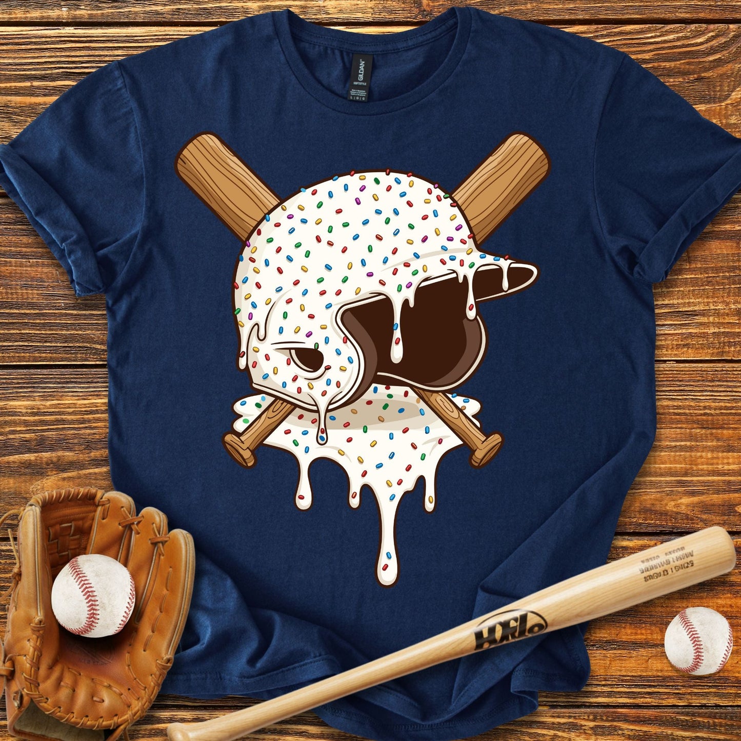 Baseball Drip T-shirt - HomeRun PrintsT-Shirt