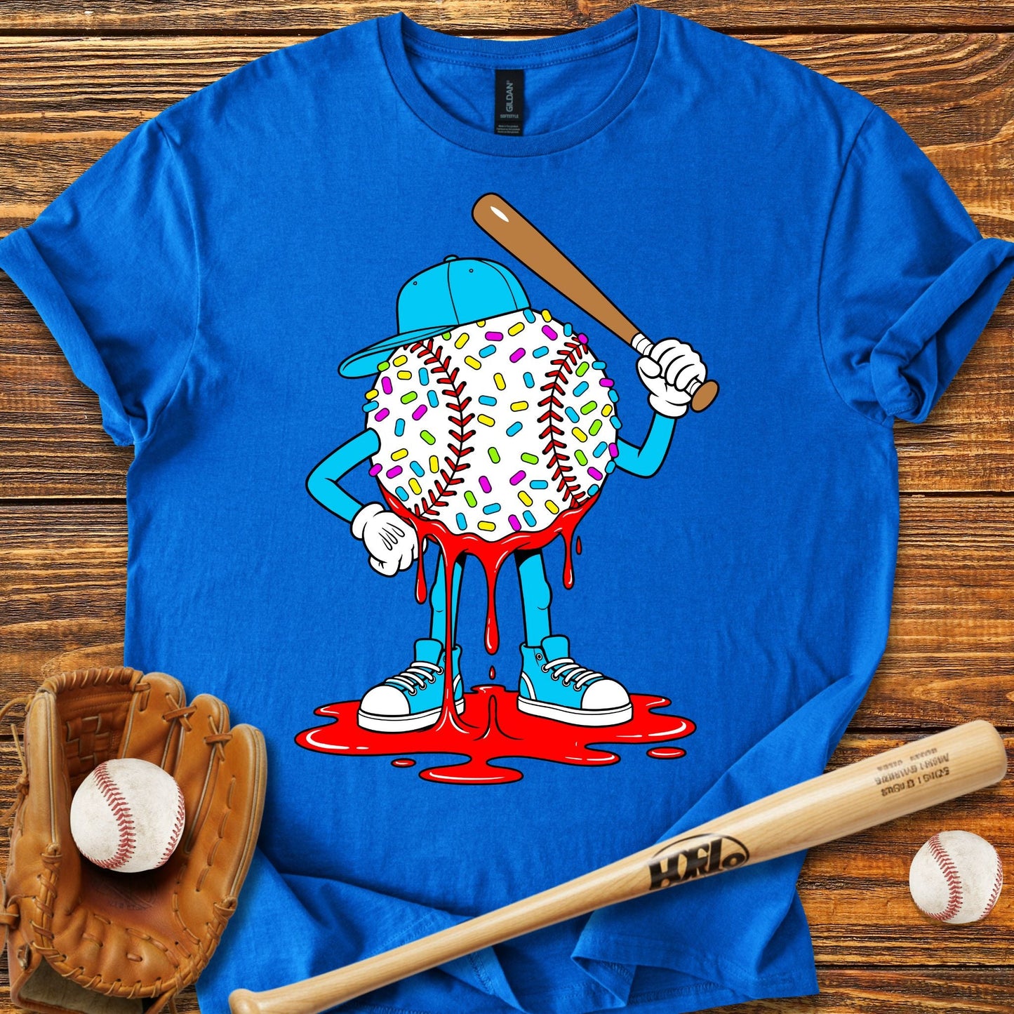 Baseball Drip T-Shirt - HomeRun PrintsT-Shirt