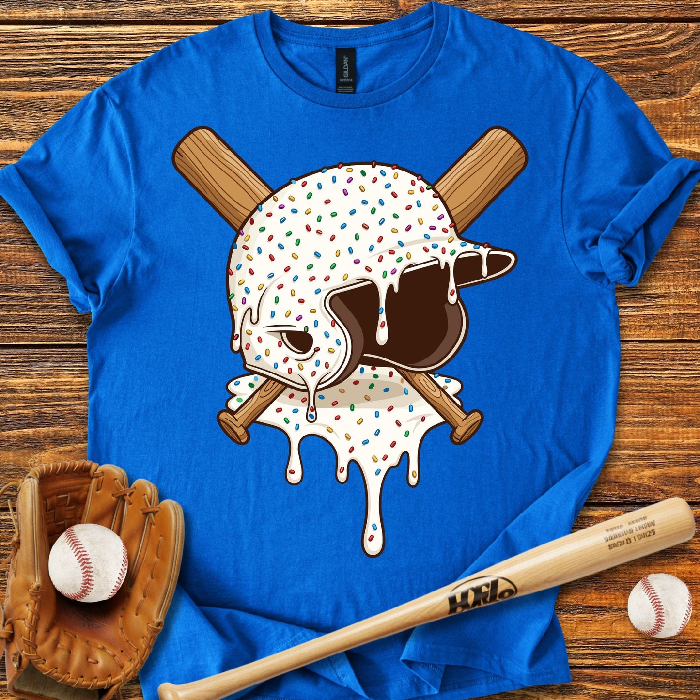 Baseball Drip T-shirt - HomeRun PrintsT-Shirt