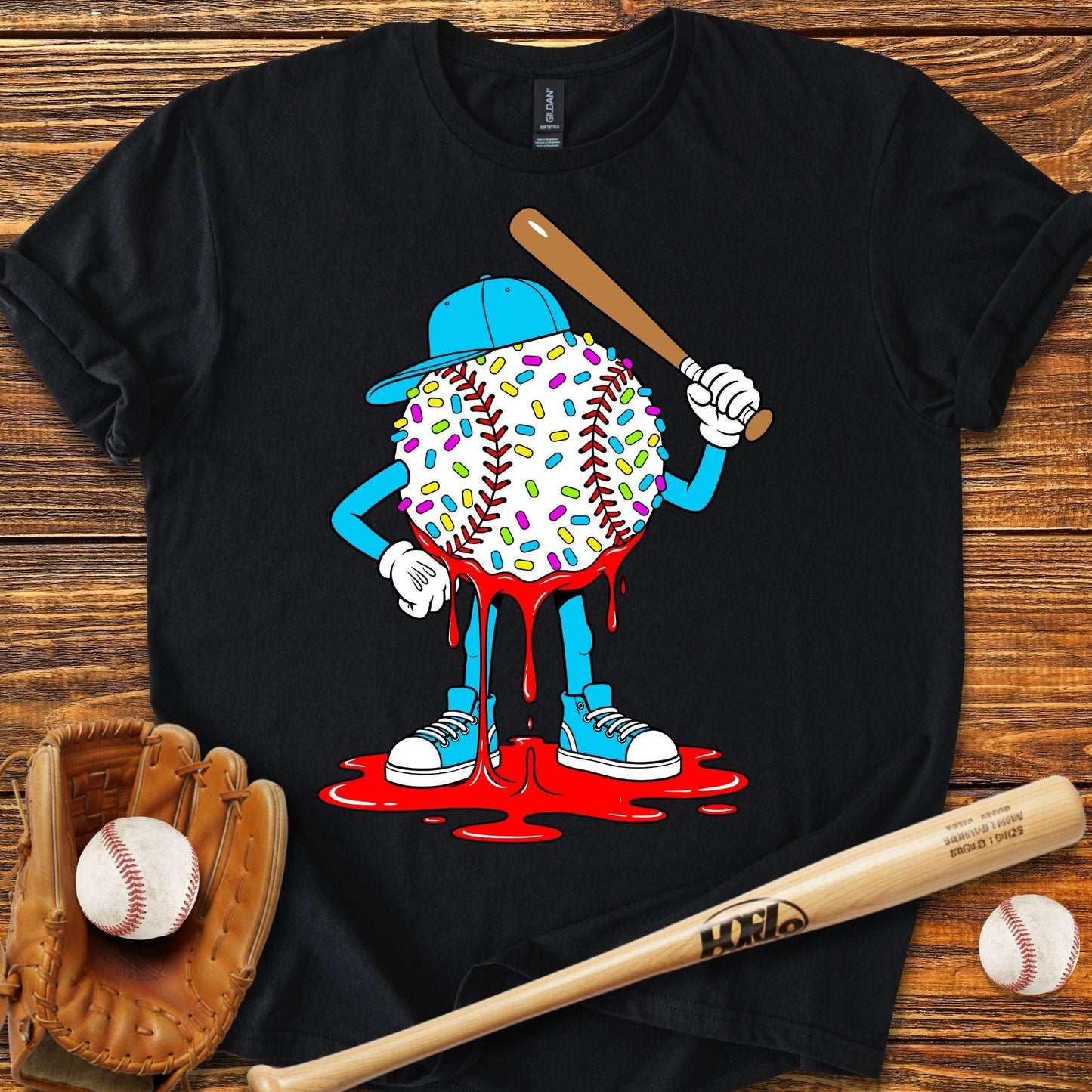 Baseball Drip T-Shirt - HomeRun PrintsT-Shirt