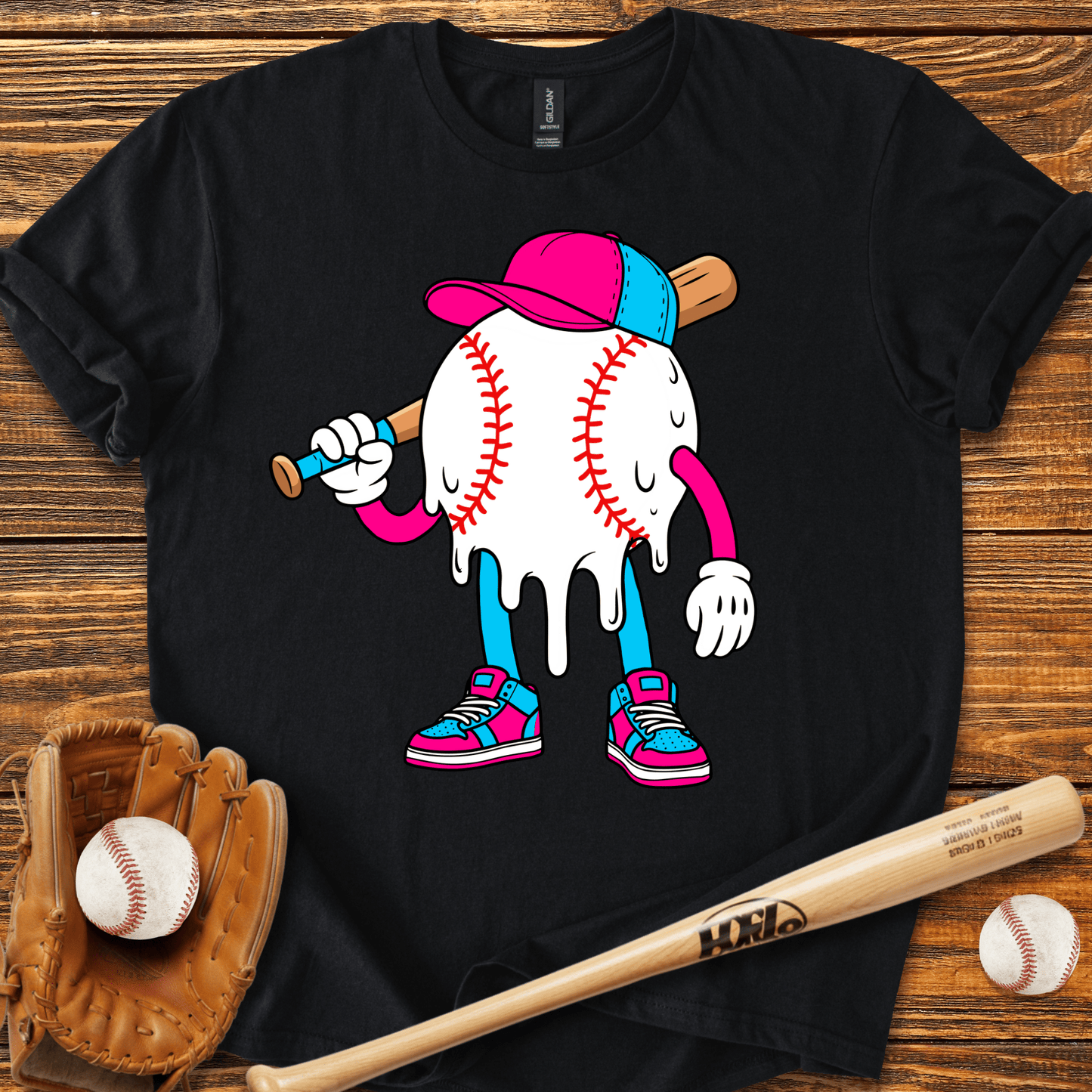 Baseball Drip T-Shirt - HomeRun PrintsT-Shirt