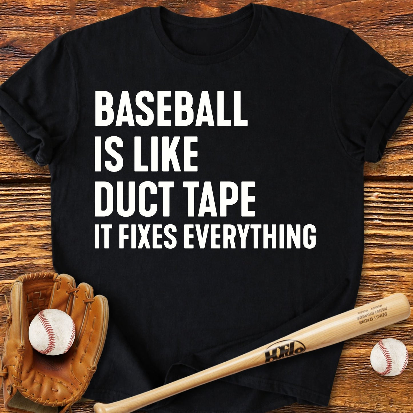 Baseball Duct Tape T-Shirt - HomeRun PrintsT-Shirt