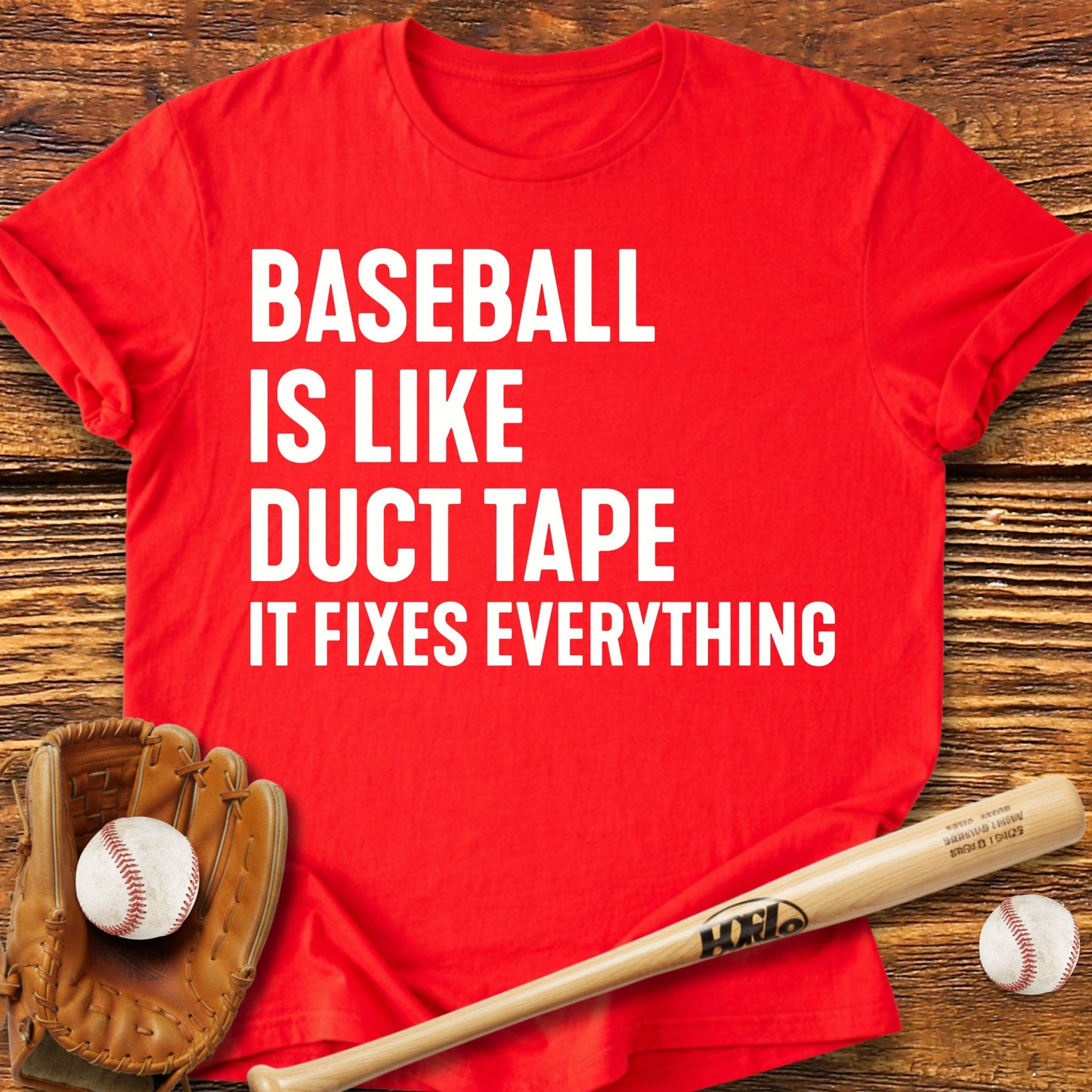 Baseball Duct Tape T-Shirt - HomeRun PrintsT-Shirt
