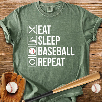Baseball Endless Repeat T-Shirt - HomeRun PrintsComfort Colors
