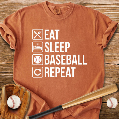 Baseball Endless Repeat T-Shirt - HomeRun PrintsComfort Colors