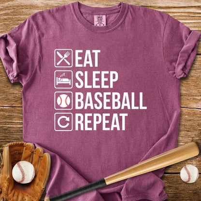 Baseball Endless Repeat T-Shirt - HomeRun PrintsComfort Colors