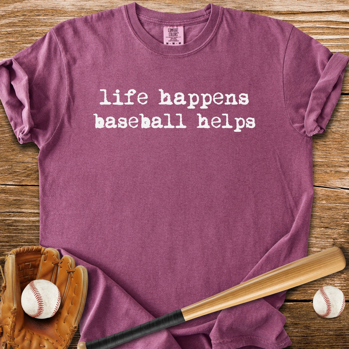 Baseball Fixes Everything - HomeRun PrintsComfort Colors