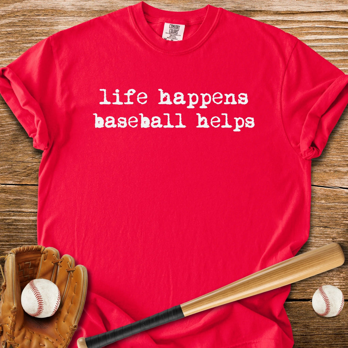 Baseball Fixes Everything - HomeRun PrintsComfort Colors
