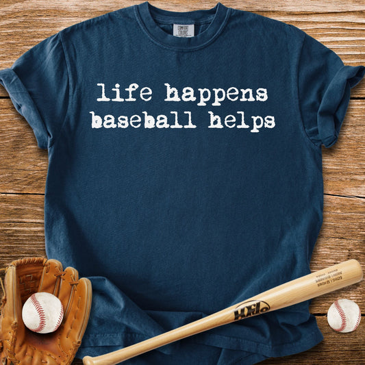 Baseball Fixes Everything T-Shirt - HomeRun PrintsComfort Colors
