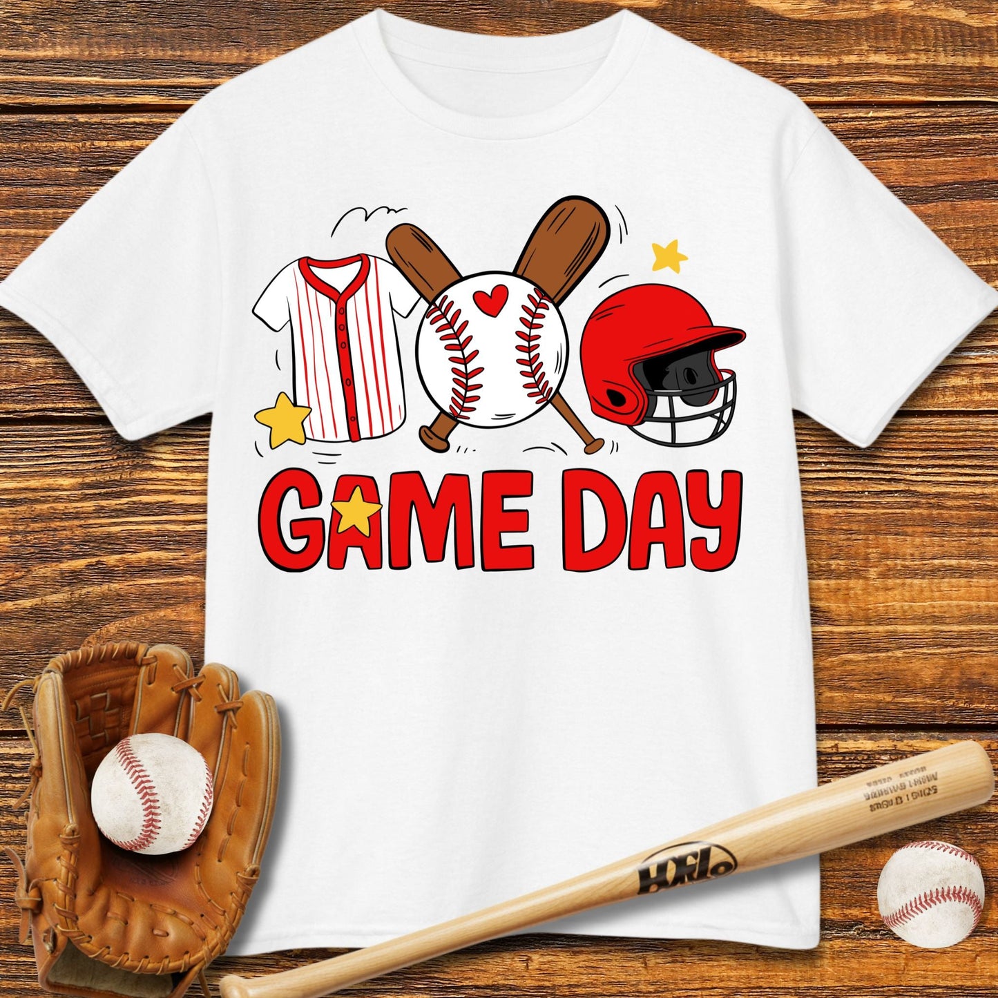 Baseball Game Day Kids T-shirt - HomeRun PrintsKids clothes