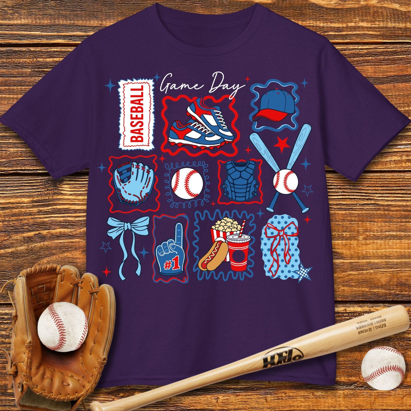 Baseball Game Day Kids T-shirt - HomeRun PrintsKids clothes