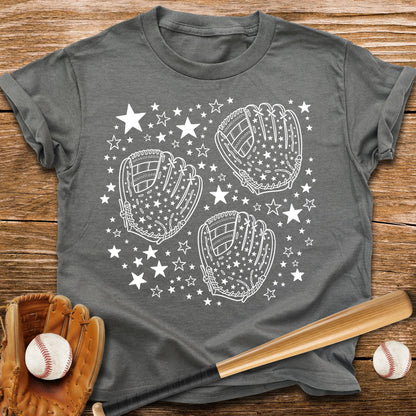 Baseball Gloves Stars Youth Tee - HomeRun PrintsKids clothes