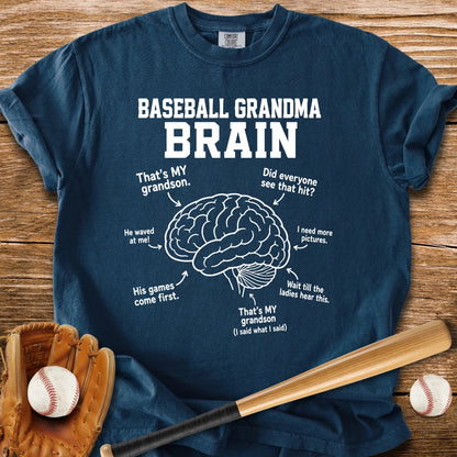 Baseball Grandma Brain - HomeRun PrintsComfort Colors