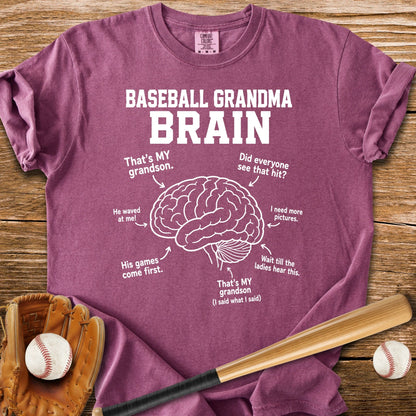 Baseball Grandma Brain - HomeRun PrintsComfort Colors