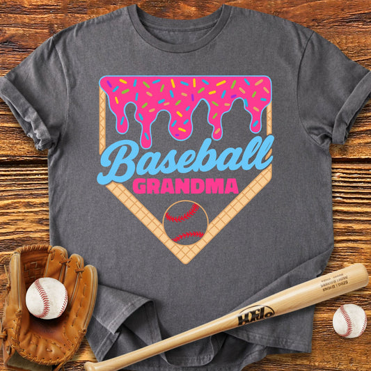 Baseball Grandma Drip T-Shirt - HomeRun PrintsT-Shirt