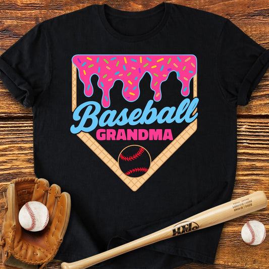 Baseball Grandma Drip T-Shirt - HomeRun PrintsT-Shirt