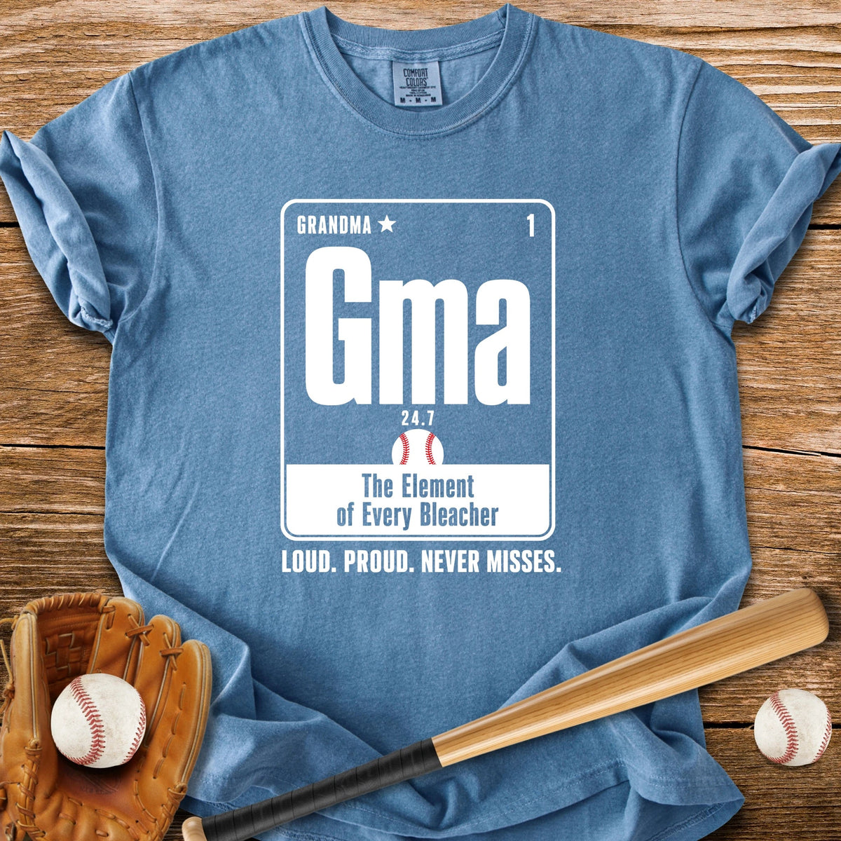 Baseball Grandma Element - HomeRun PrintsComfort Colors