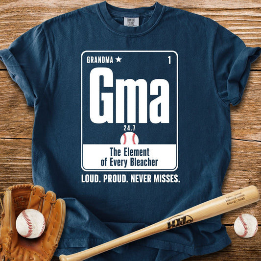 Baseball Grandma Element T-Shirt - HomeRun PrintsComfort Colors