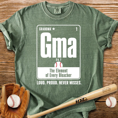 Baseball Grandma Element T-Shirt - HomeRun PrintsComfort Colors