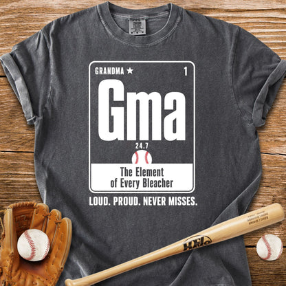 Baseball Grandma Element T-Shirt - HomeRun PrintsComfort Colors