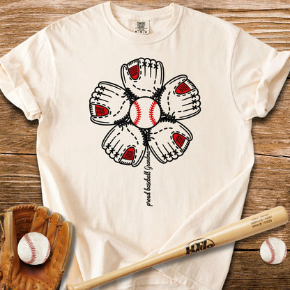 Baseball Grandma Flower - HomeRun PrintsComfort Colors