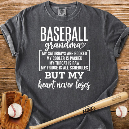 Baseball Grandma Heart - HomeRun PrintsComfort Colors