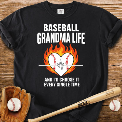 Baseball Grandma Life Flame - HomeRun PrintsComfort Colors