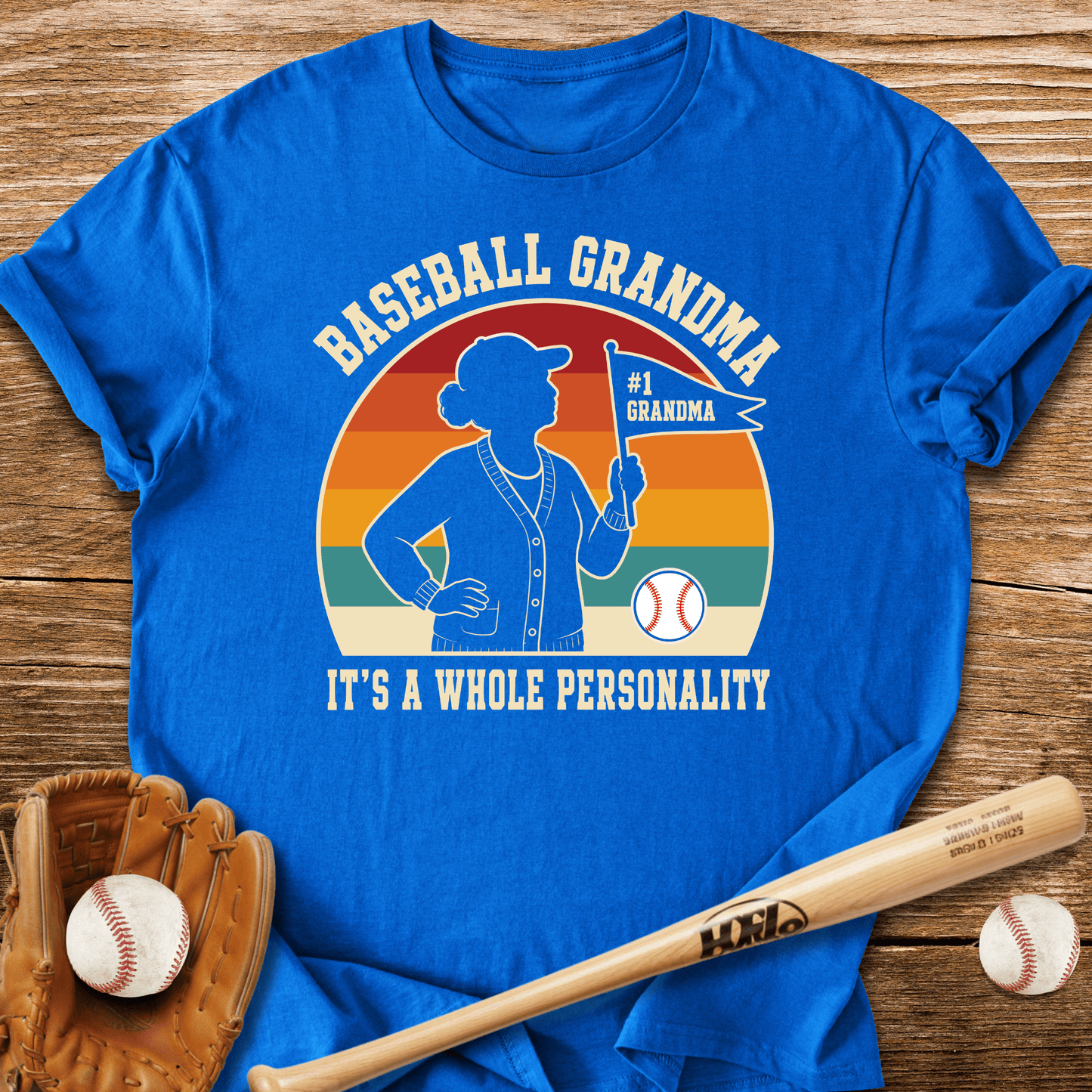 Baseball Grandma Whole Personality T-Shirt - HomeRun PrintsT-Shirt