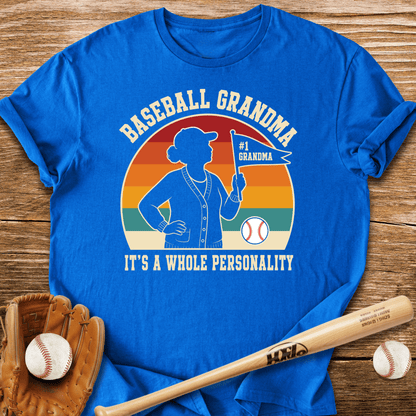 Baseball Grandma Whole Personality T-Shirt - HomeRun PrintsT-Shirt