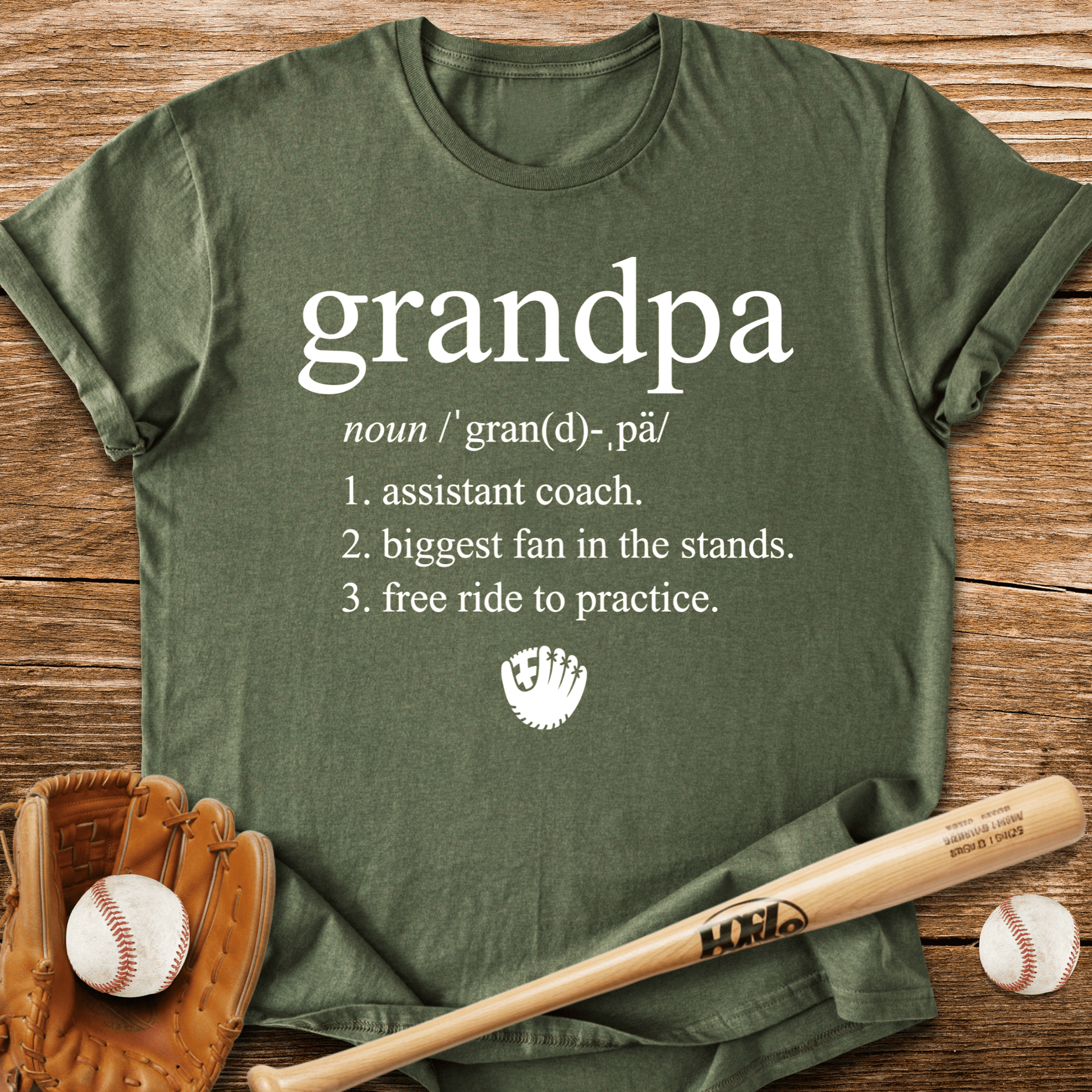 Baseball Grandpa Job T-Shirt - HomeRun PrintsT-Shirt