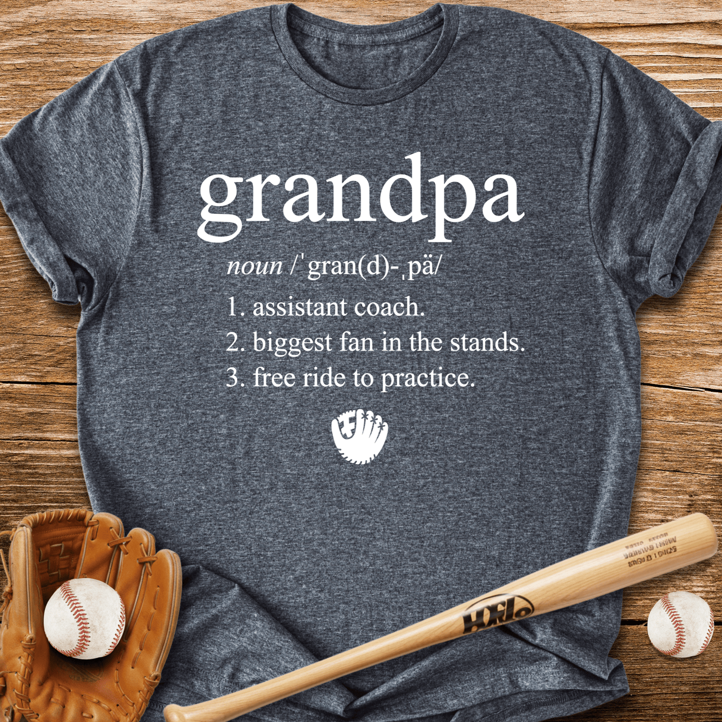 Baseball Grandpa Job T-Shirt - HomeRun PrintsT-Shirt