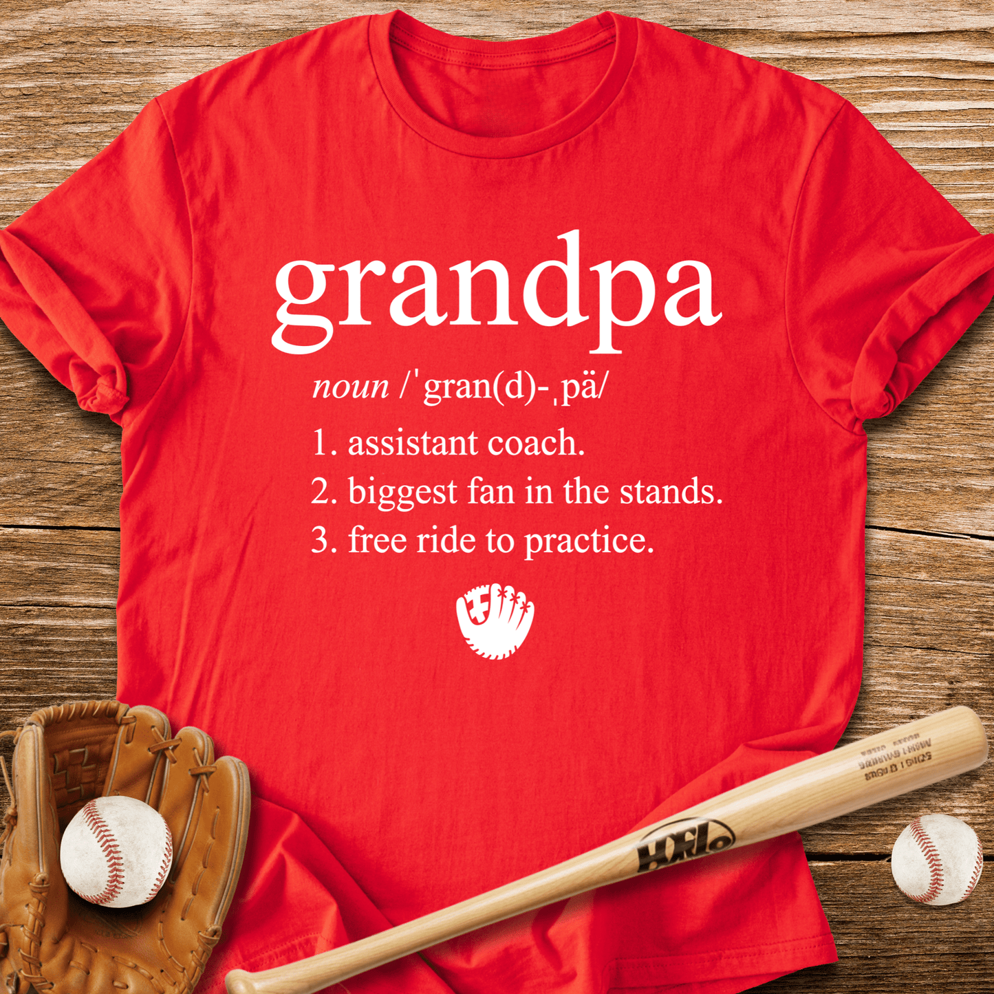 Baseball Grandpa Job T-Shirt - HomeRun PrintsT-Shirt