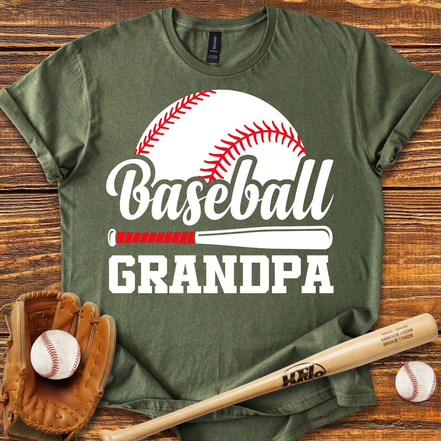 Baseball Grandpa T-shirt - HomeRun PrintsT-Shirt