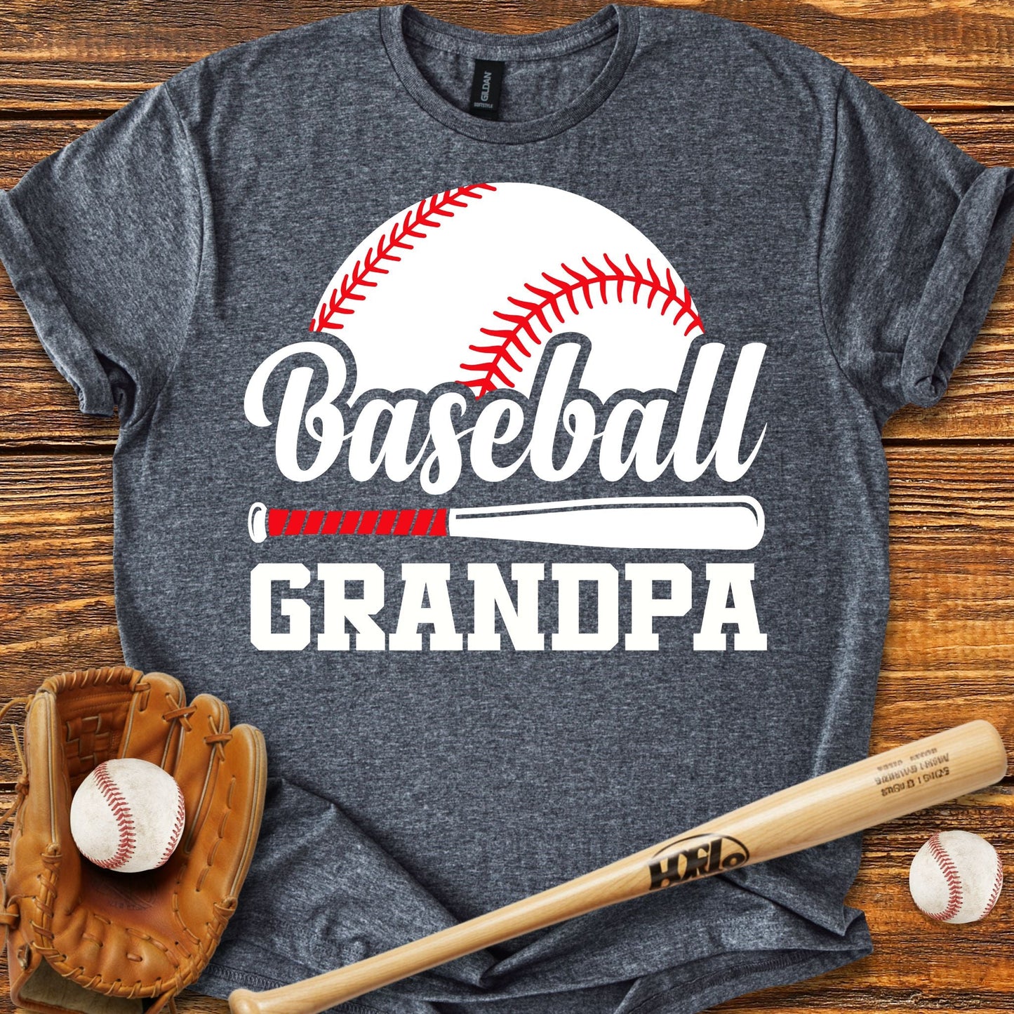 Baseball Grandpa T-shirt - HomeRun PrintsT-Shirt