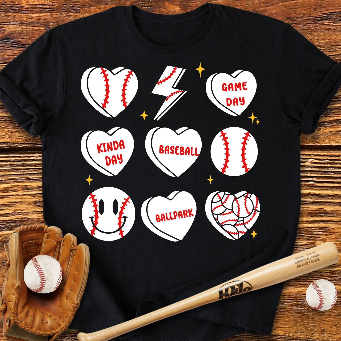 Baseball Heart T-shirt - HomeRun PrintsT-Shirt