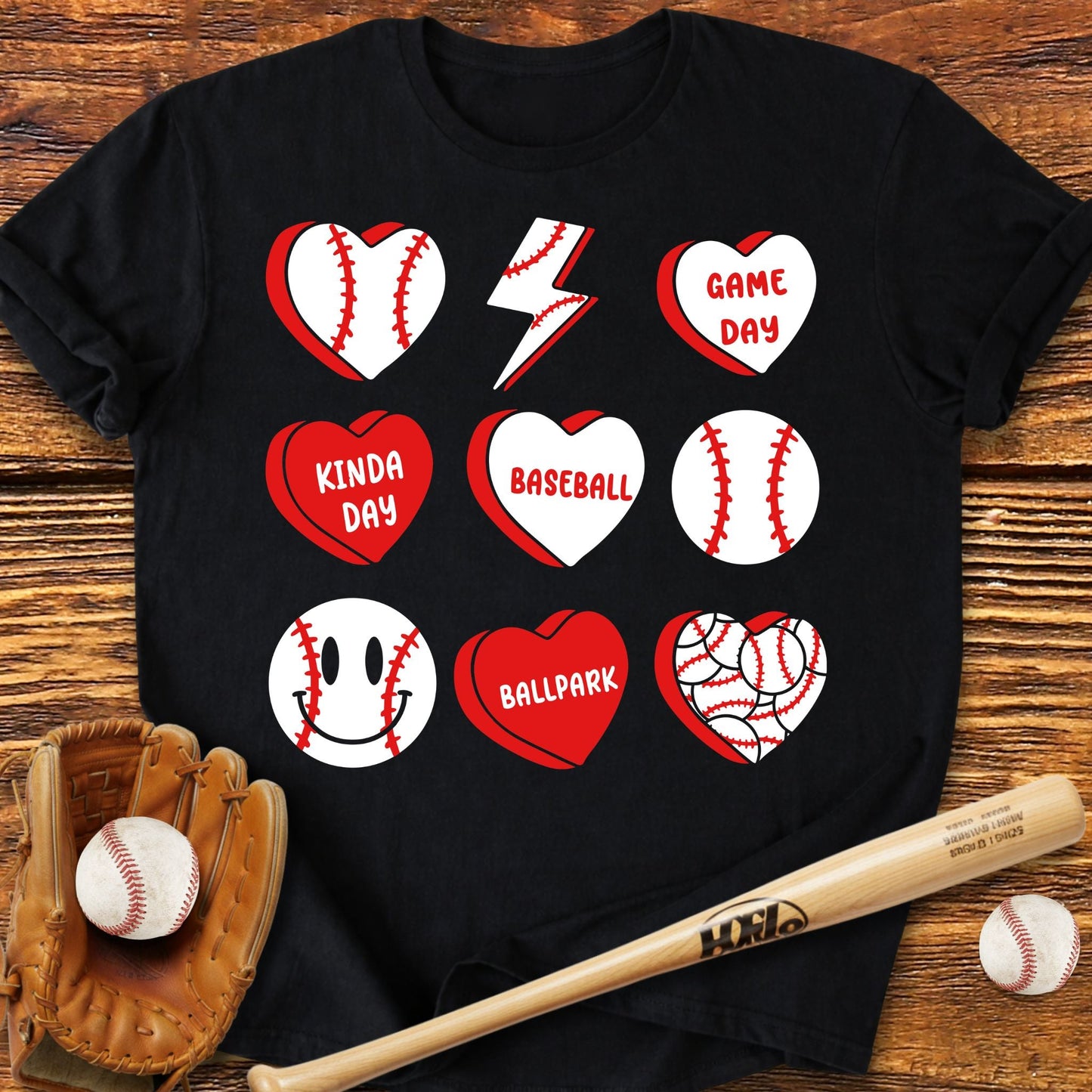 Baseball Heart T-shirt - HomeRun PrintsT-Shirt