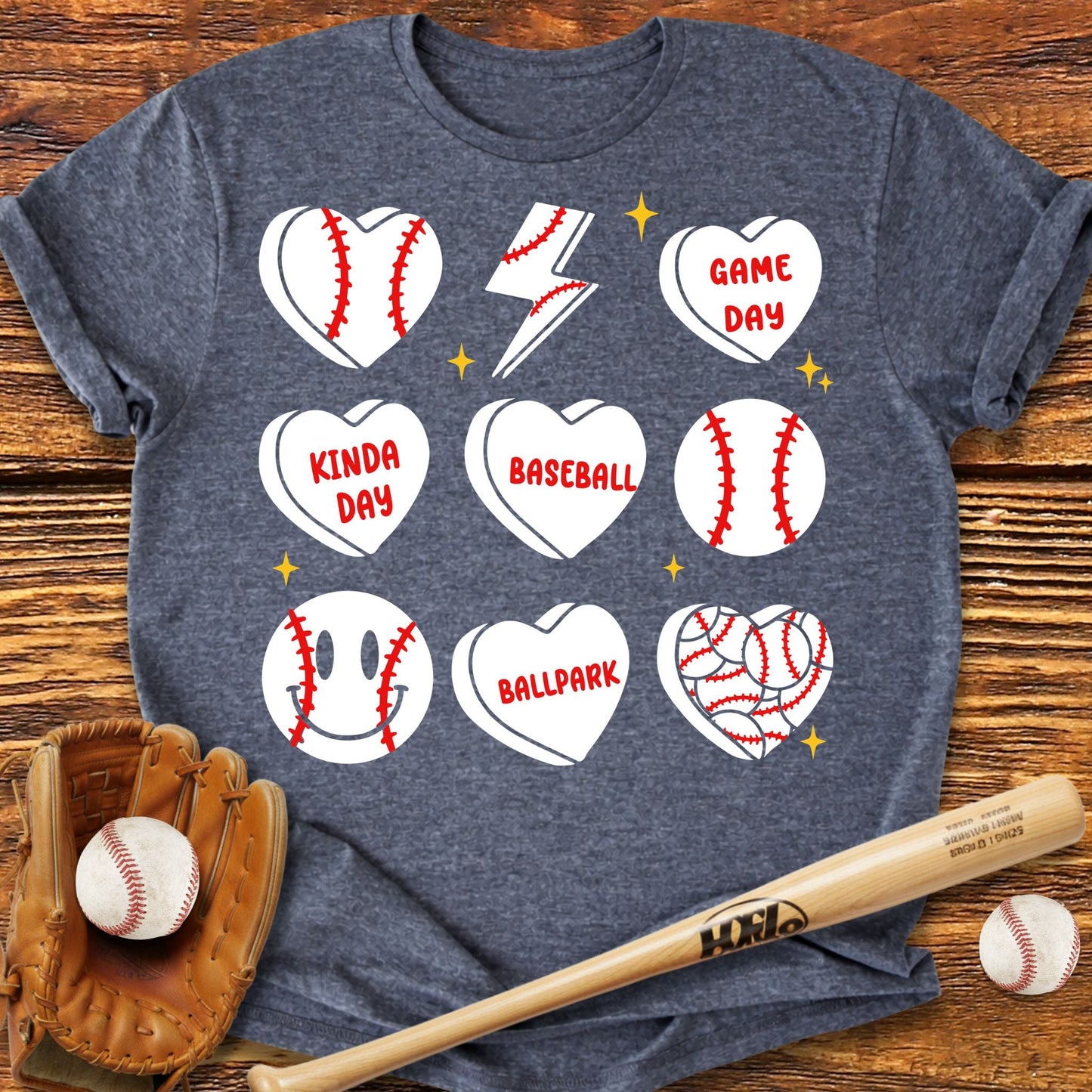 Baseball Heart T-shirt - HomeRun PrintsT-Shirt