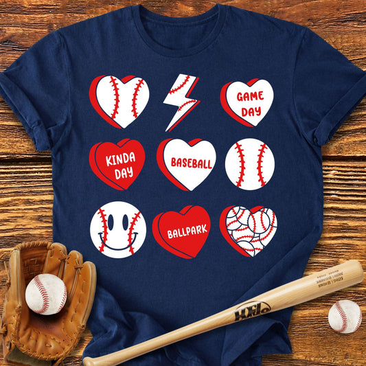 Baseball Heart T-shirt - HomeRun PrintsT-Shirt