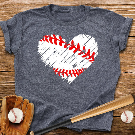 Baseball Heart Youth Tee - HomeRun PrintsKids clothes