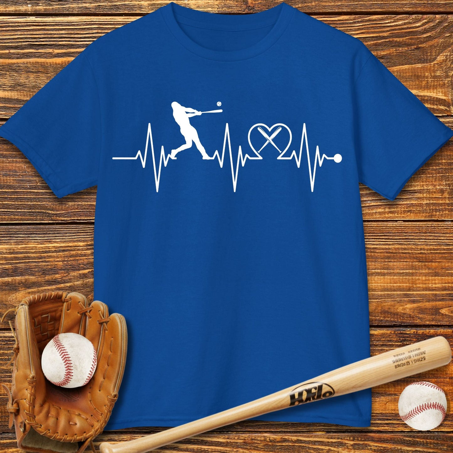 Baseball Heartbeat Kids T-Shirt - HomeRun PrintsKids clothes