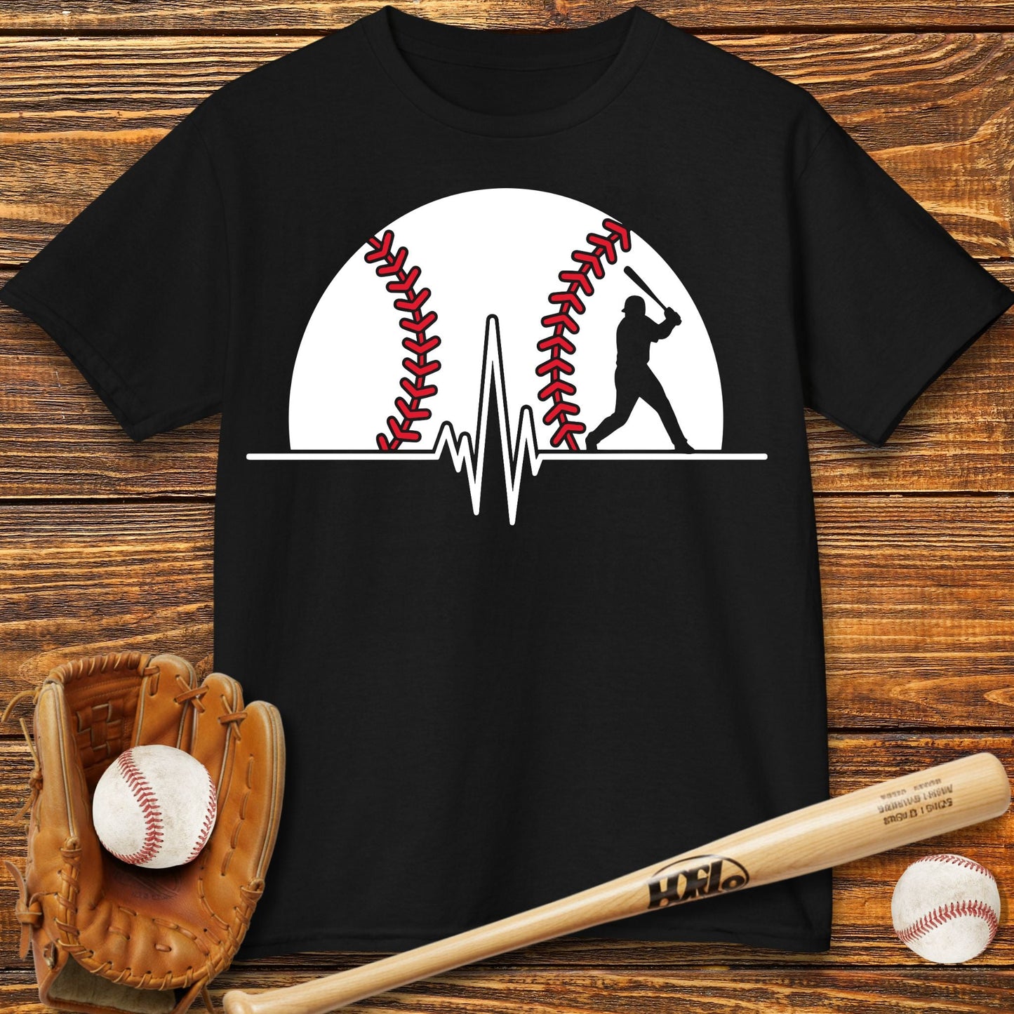 Baseball Heartbeat Kids T-Shirt - HomeRun PrintsKids clothes
