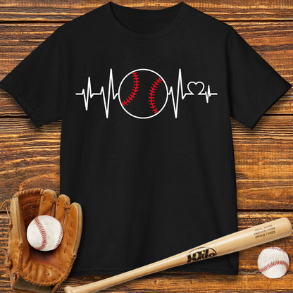 Baseball Heartbeat Kids Tee - HomeRun PrintsKids clothes