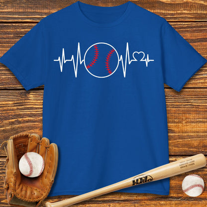 Baseball Heartbeat Kids Tee - HomeRun PrintsKids clothes